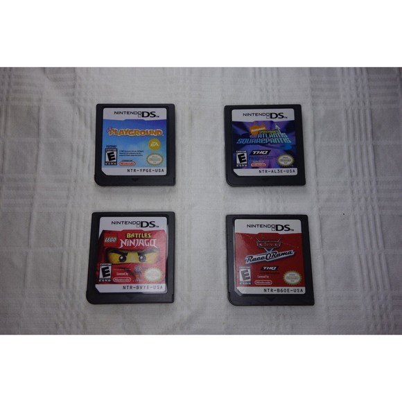 Nintendo DS 4 Game Kids Lot LEGO Ninjago, Cars, EA Playground, and Spongebob - Picture 2 of 6